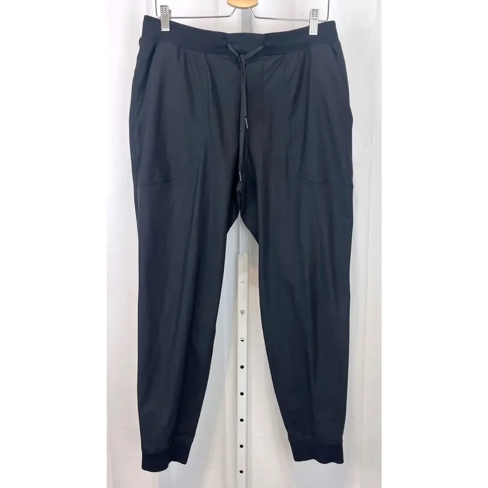 LULULEMON ABC Jogger Pants M5AMZS Warpstreme Pull On Pockets Black Size L - Picture 8 of 8